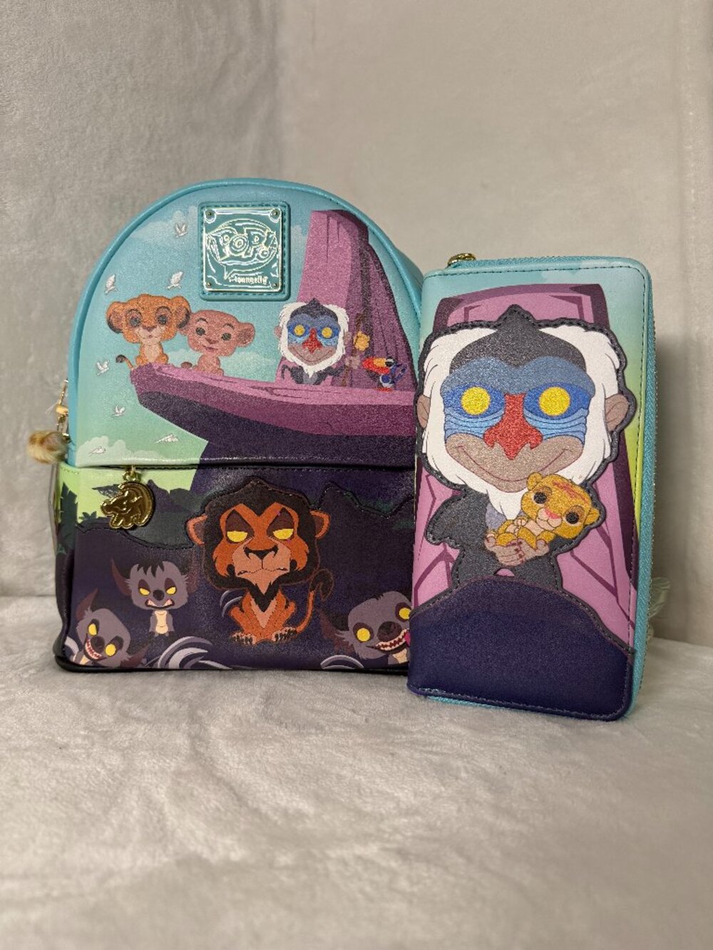 Loungefly Disney The Lion King Mini Backpack & Wallet Set – Funko Pop Style